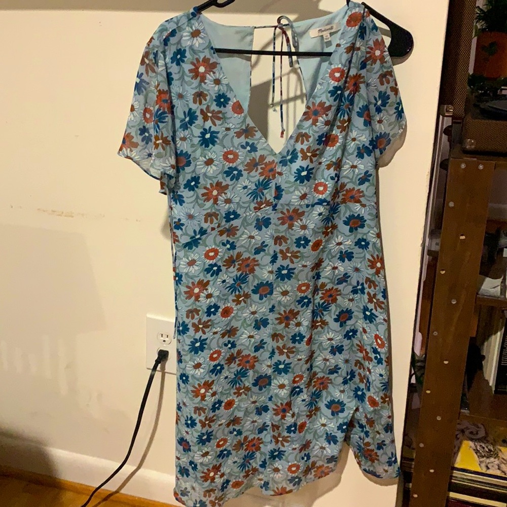Madewell cap sleeve dress
